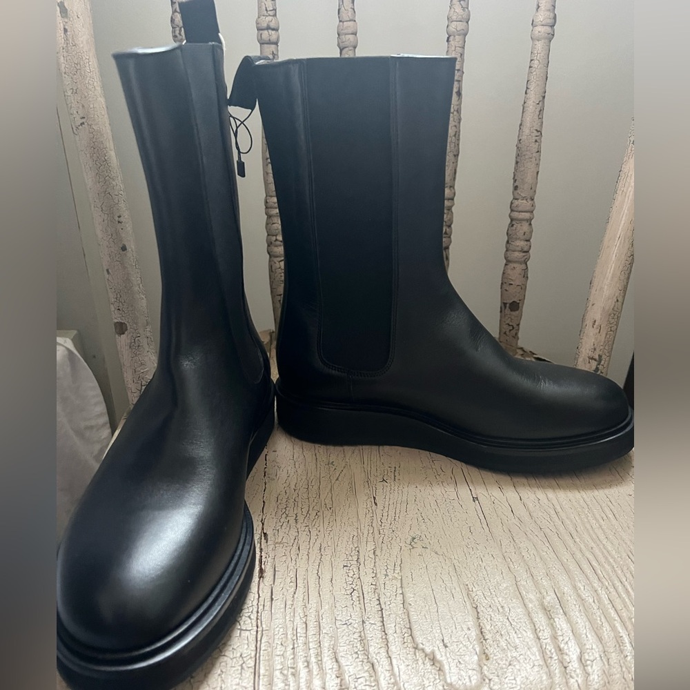 Legres black leather high Chelsea boot - Picture 7 of 13